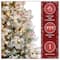 7.5ft. Pre-Lit Snowy Bedford Pine Artificial Christmas Tree, Clear Lights
